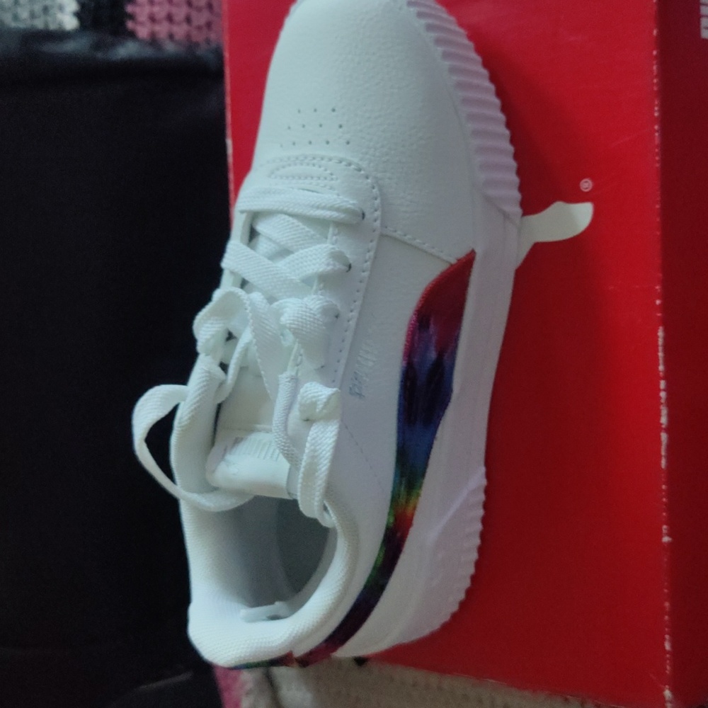Girls Carina Tie Dye PS by Puma, Size 13
